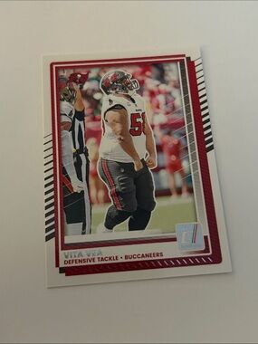 Donruss Vita Vea Tampa Bay Buccaneers Football Trading Card - Red, White, Black